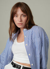 NAVY WHITE STRIPE