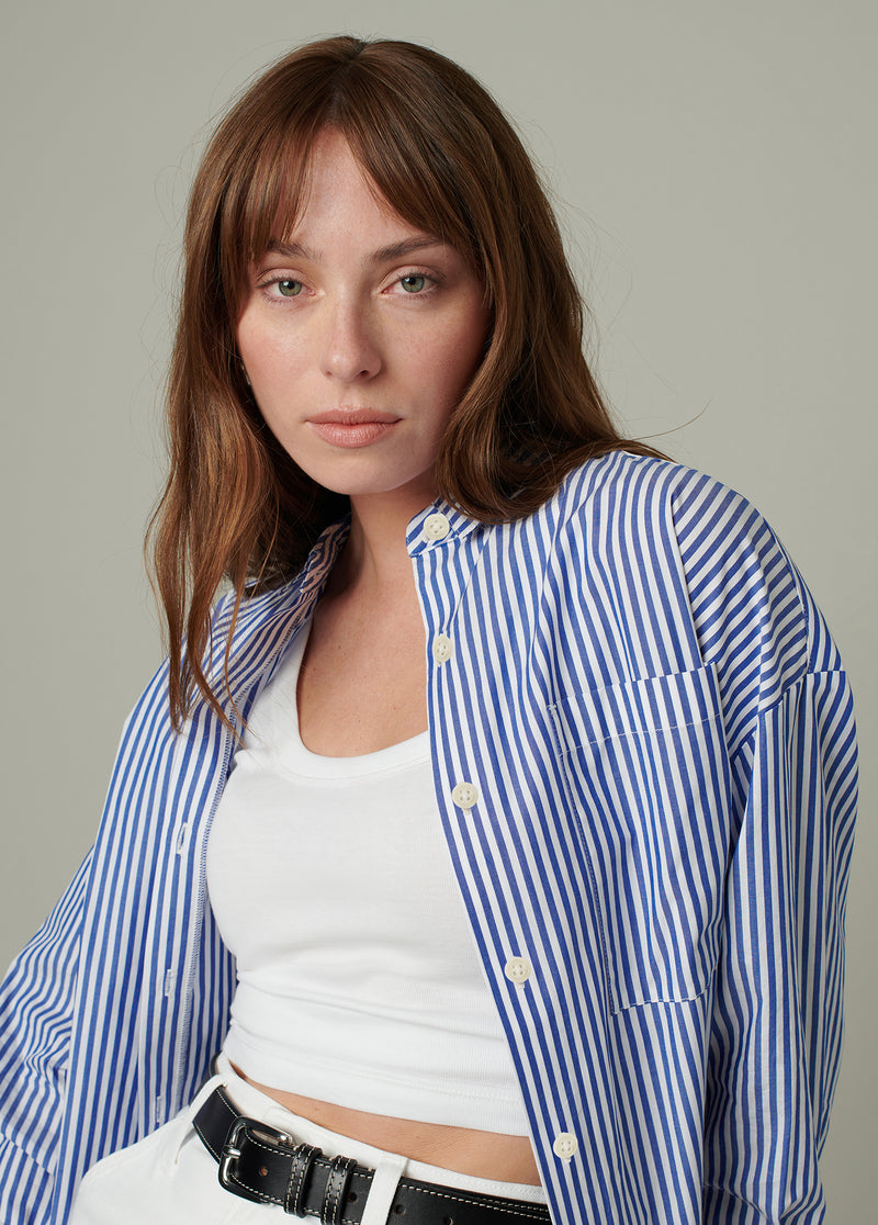 NAVY WHITE STRIPE