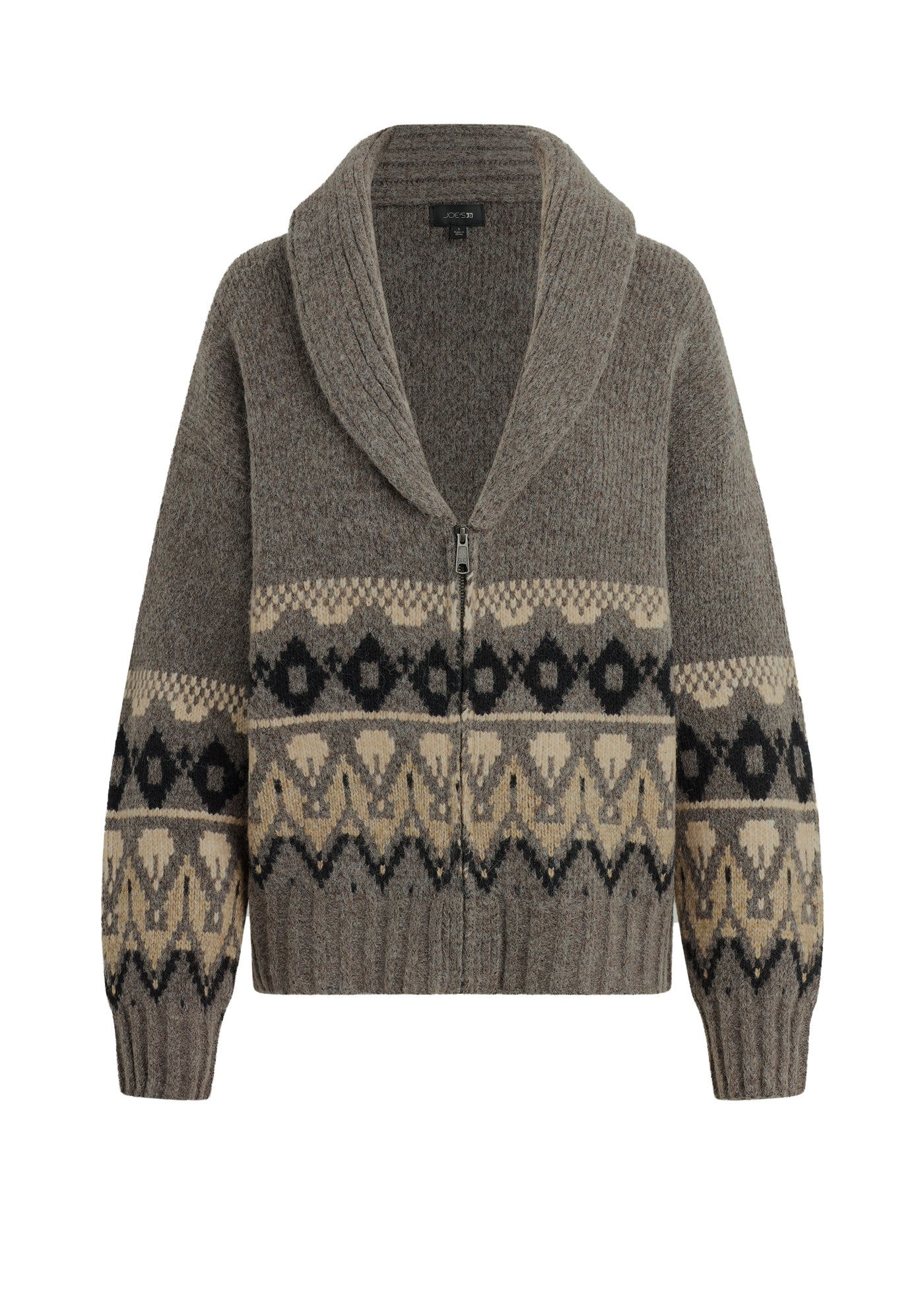 The Inga Fair Isle Cardigan | Cozy Wool Shawl Knit – Joe's® Jeans