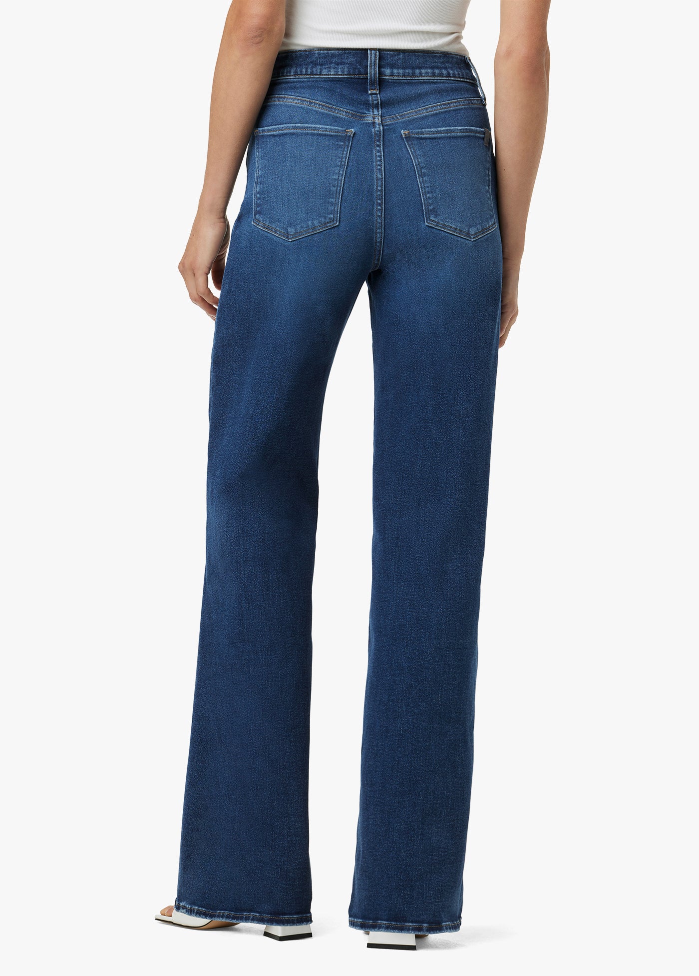 【Anyone more】Miya Black Blue Wash Denim Wide Pants Baggy jeans in dark washed denim – Rabanne