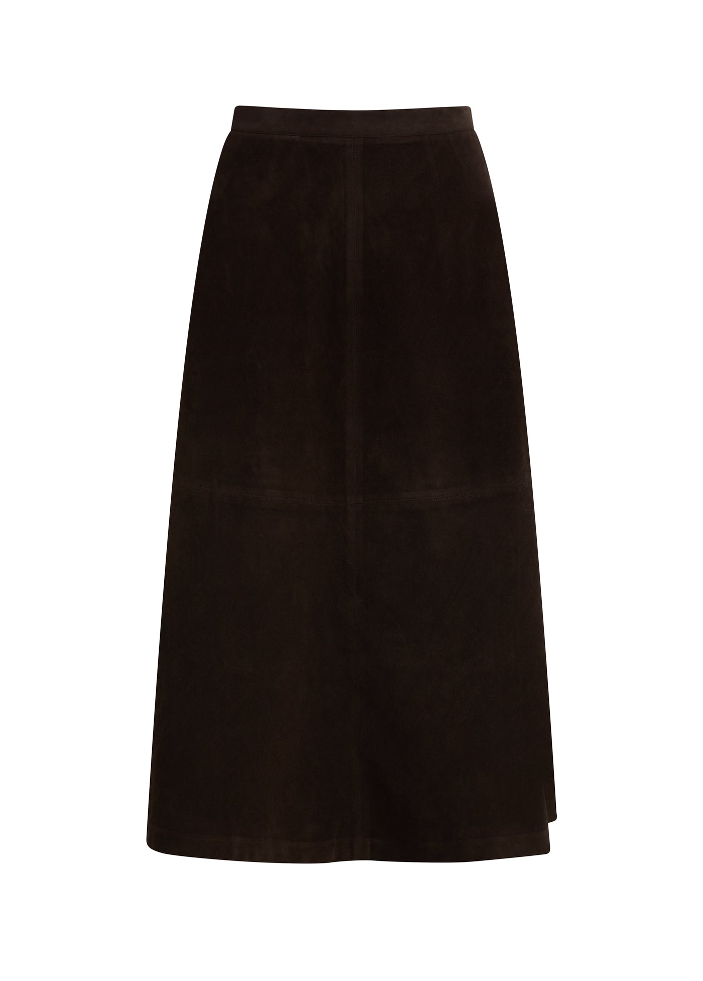 Tavi Vegan Suede Skirt Dark Chocolate | Chic women's Skirts