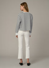 MILK NAVY STRIPE