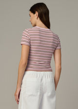 BLUSH ECRU STRIPE