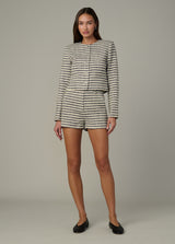 MIDNIGHT ECRU STRIPE
