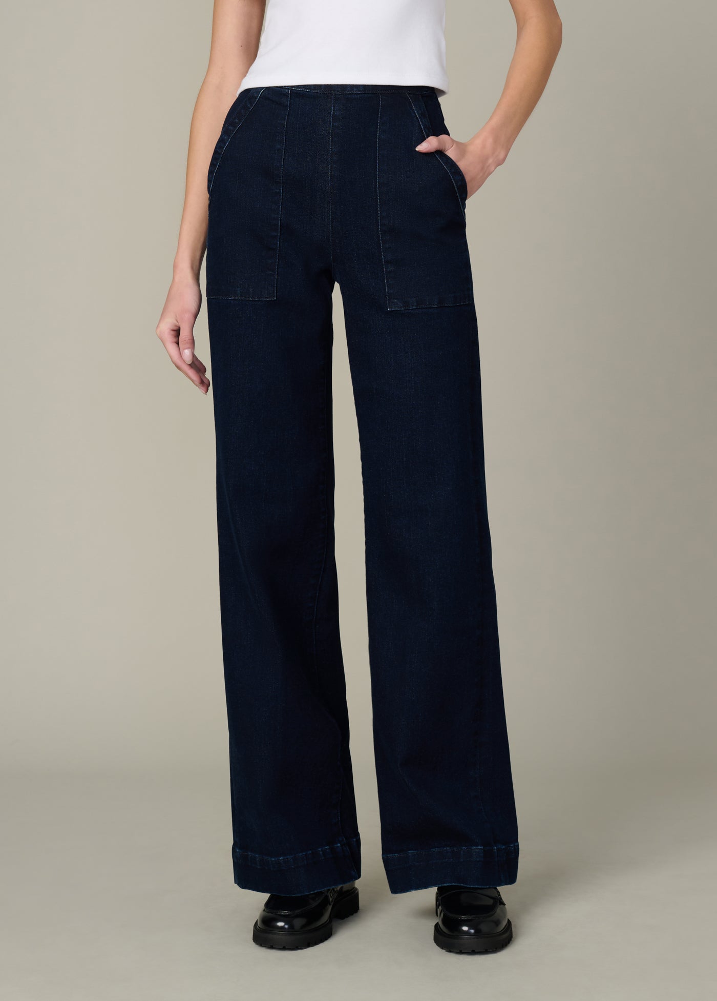 Side Zip Wide Leg Don't Worry | High Rise Wide Leg Jeans – Joe's