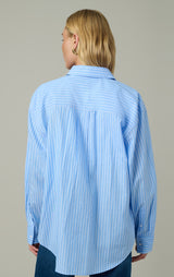 SKY BLUE WHITE STRIPE