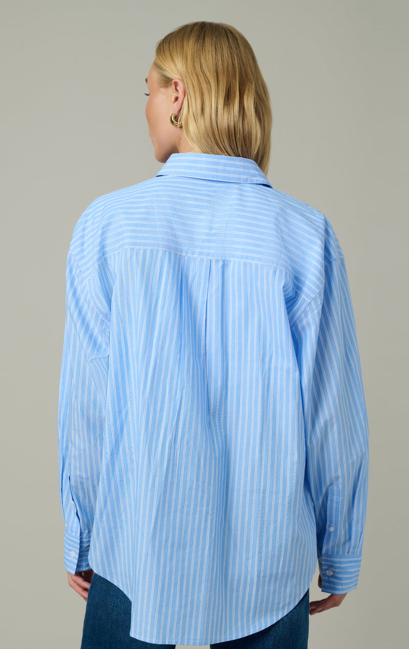 SKY BLUE WHITE STRIPE