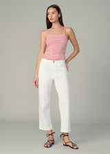 WHITE CHERRY RED STRIPE