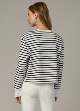 MILK NAVY STRIPE
