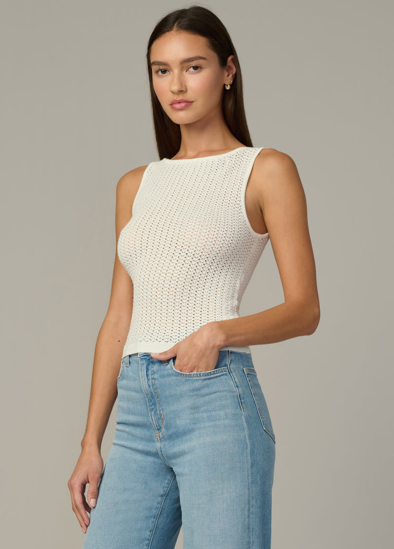 The Crochet Boatneck Tank | Women's Tank Tops – Joe's® Jeans