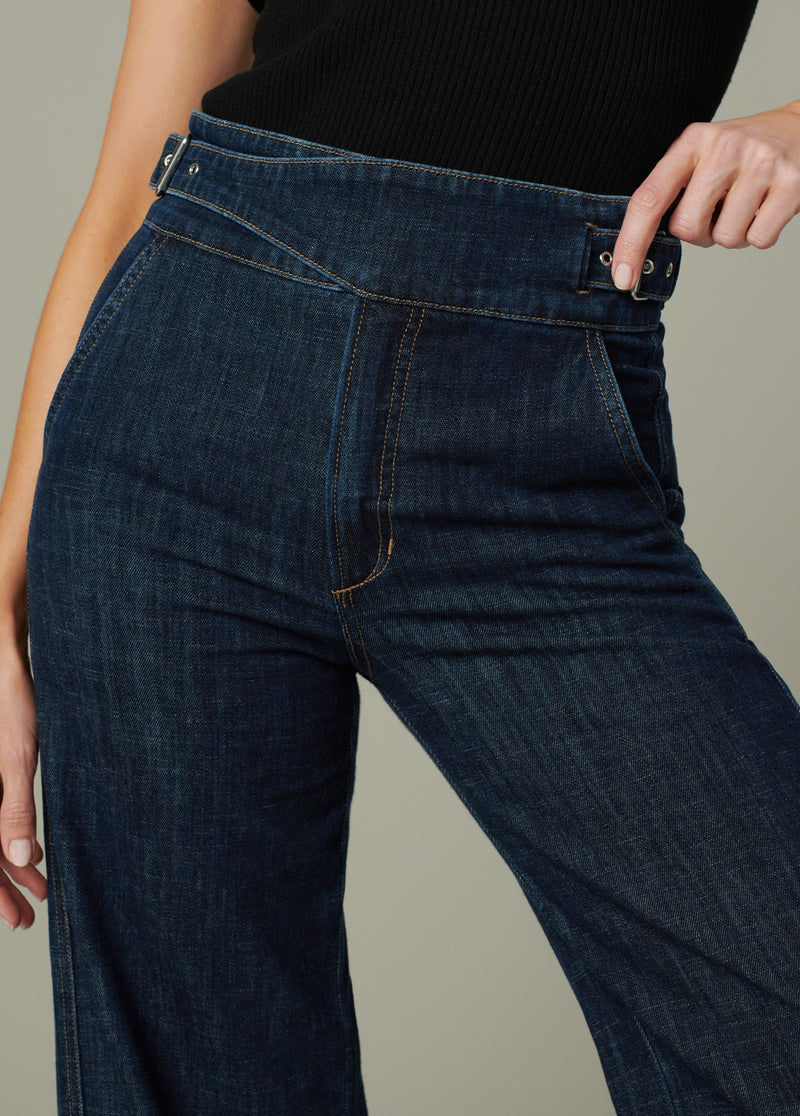 Wide leg sailor pants with buttons new arrivals