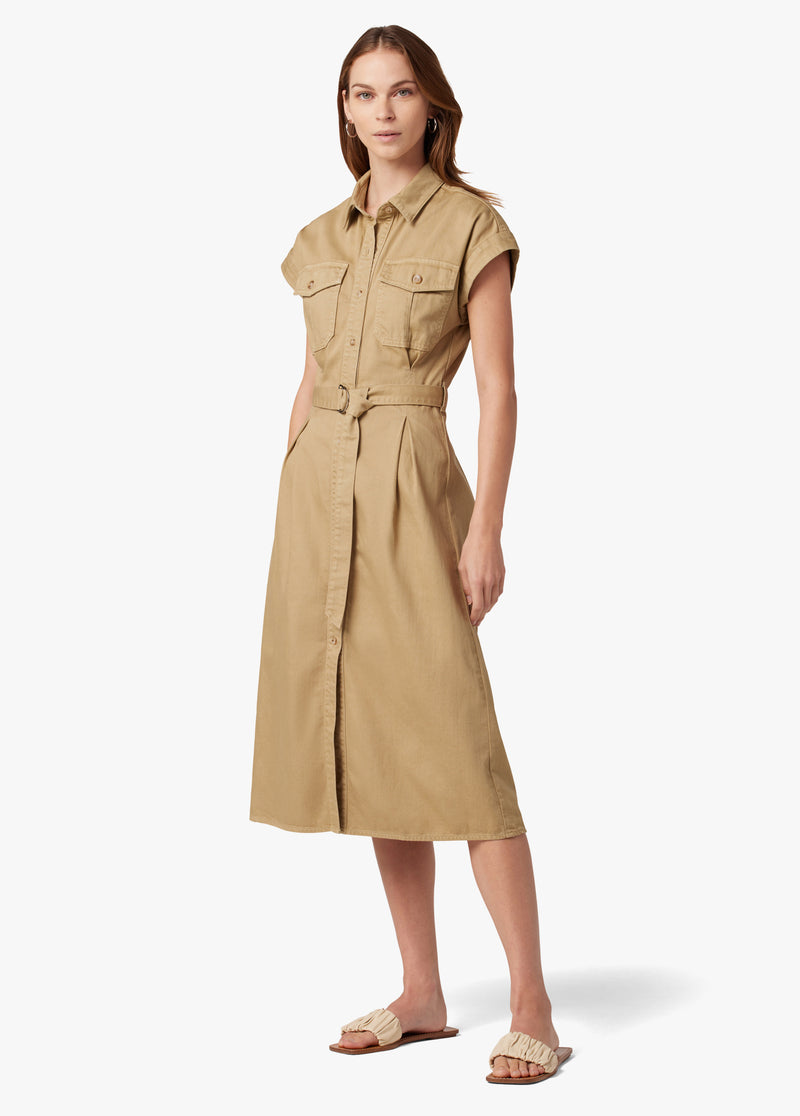 Khaki safari dress sale