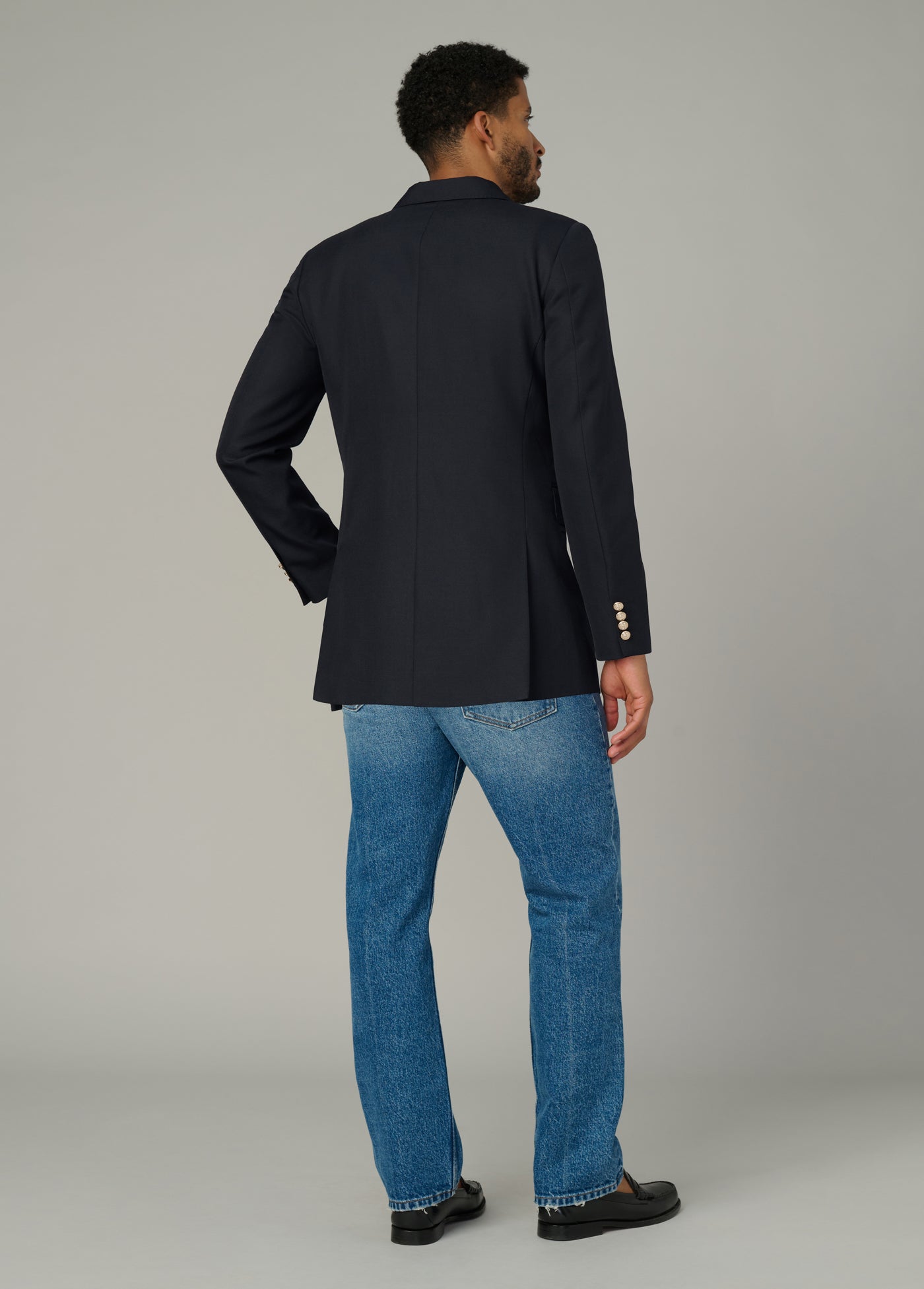 Double Breasted Blazer - True Navy, Size Xl, by Joe's Jeans Double Breasted Blazer - True Navy, Size Xl, by Joe's Jeans