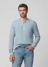 Joe's Jeans Mens Basic Knit Long Sleeve in Light Pastel Blue