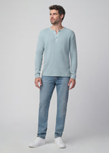 Joe's Jeans Mens Basic Knit Long Sleeve in Light Pastel Blue