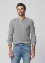 Joe's Jeans Mens Basic Knit Long Sleeve in Light Pastel Grey