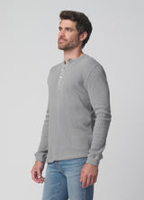 Joe's Jeans Mens Basic Knit Long Sleeve in Light Pastel Grey