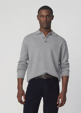 MERINO POLO SWEATER