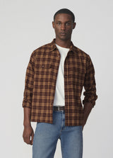 PLAID DOUBLE FLAP POCKET SHIRT