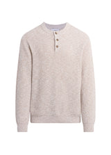 TEXTURED HENLEY SWEATER