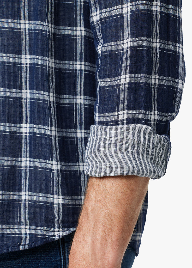 TRUE NAVY PLAID