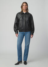 THE LUCA LEATHER BOMBER JACKET