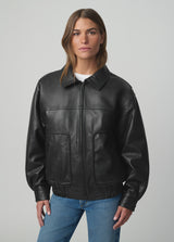THE LUCA LEATHER BOMBER JACKET