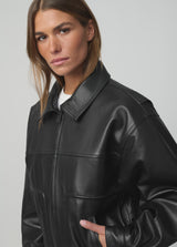 THE LUCA LEATHER BOMBER JACKET