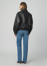 THE LUCA LEATHER BOMBER JACKET