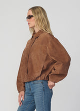 THE BELLA SUEDE BOMBER JACKET