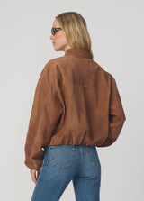 THE BELLA SUEDE BOMBER JACKET