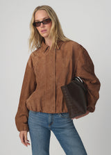 THE BELLA SUEDE BOMBER JACKET