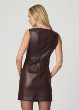 THE MEG VEGAN LEATHER DRESS