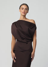 THE ISLA DRAPED BLOUSE