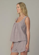 THE ANA U-NECK SLEEVELESS BLOUSE