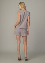 THE ANA U-NECK SLEEVELESS BLOUSE