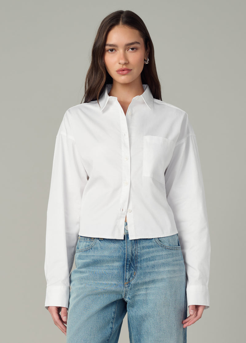 THE CROPPED BOYFRIEND BUTTON DOWN SHIRT – Joe's® Jeans THE CROPPED BOYFRIEND BUTTON DOWN SHIRT – Joe's® Jeans