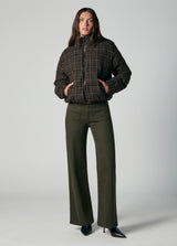THE BRUNA BRUSHED WOOL PUFFER