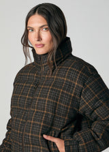 THE BRUNA BRUSHED WOOL PUFFER