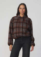 BROWN/BLUE PLAID