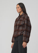 BROWN/BLUE PLAID