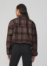 BROWN/BLUE PLAID