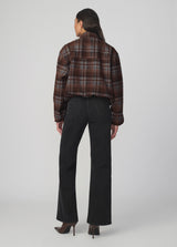 BROWN/BLUE PLAID