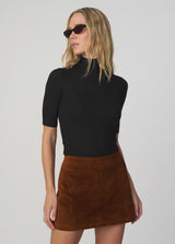 THE VEGAN SUEDE MINI SKIRT