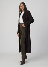 THE VEGAN SUEDE LONG COAT
