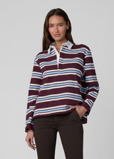 OXBLOOD/SKY RUGBY