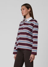 OXBLOOD/SKY RUGBY