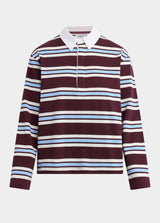 OXBLOOD/SKY RUGBY