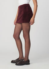THE VELVETEEN MINI SKIRT