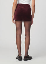 THE VELVETEEN MINI SKIRT